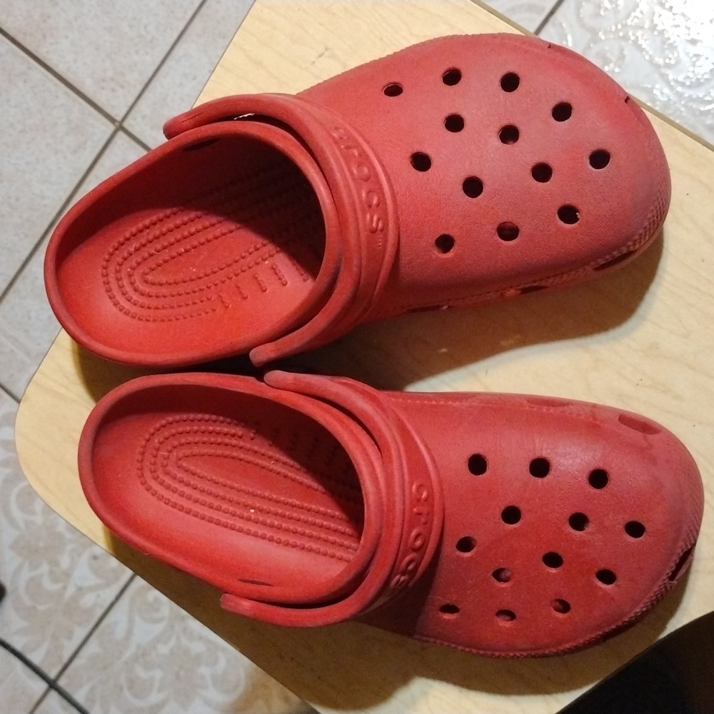 Red Crocs